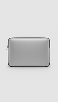 Laptop Sleeve Mist Silver mit Aluminium