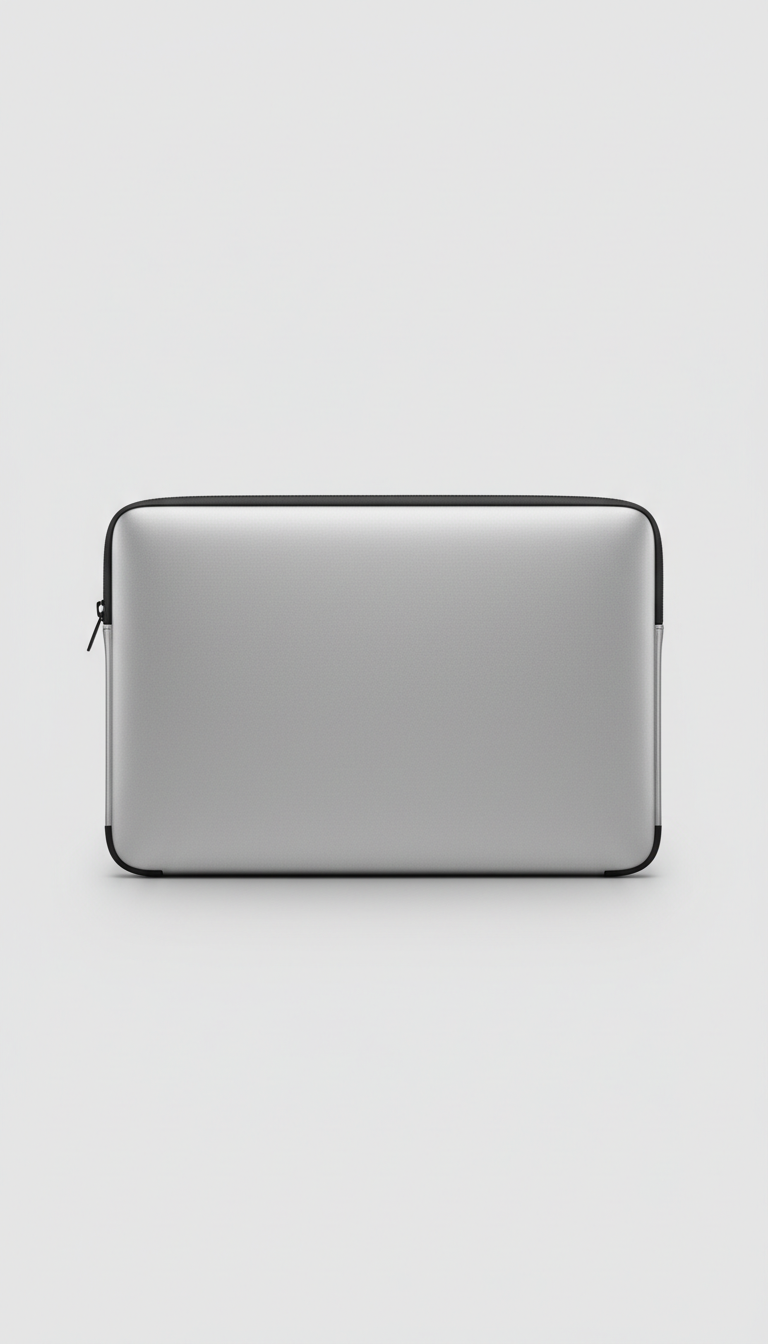 Laptop Sleeve Mist Silver mit Aluminium